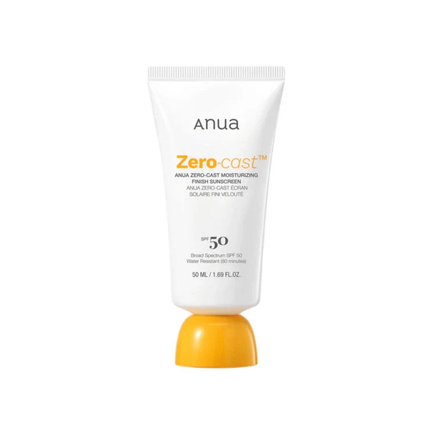 ANUA Zero Cast Moisturizing Finish Sunscreen SPF50+ PA+50ML