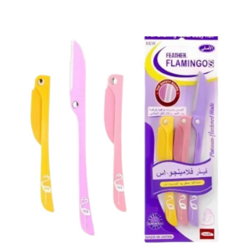 FLAMINGOS Ensemble de 3 épilateurs pour épilation du visage et des sourcils