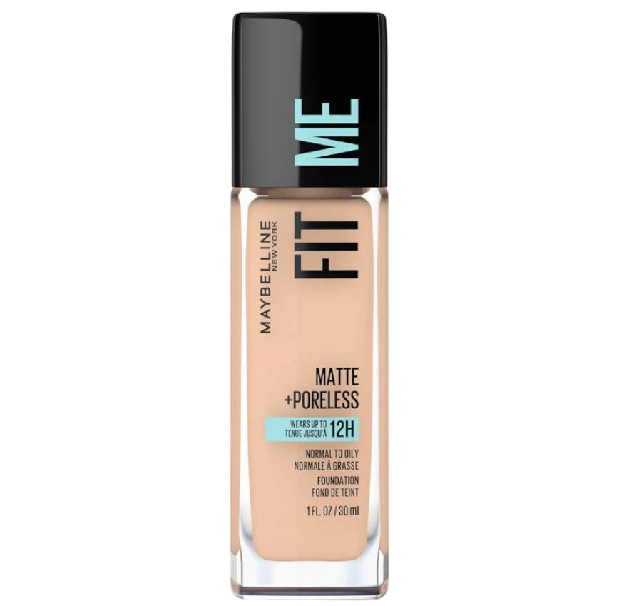 MAYBELLINE Fit Me Matte Poreless Liquid Foundation Makeup 125