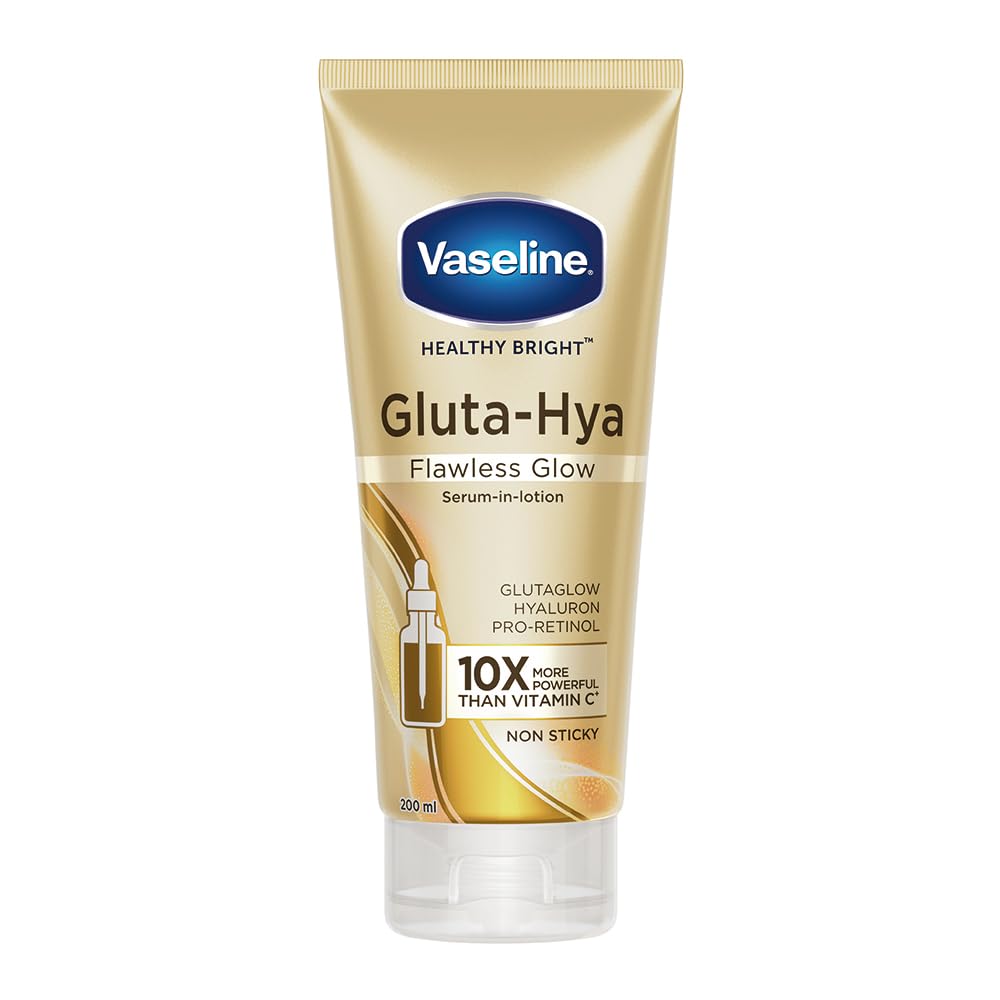 Vaseline Healthy Bright Gluta-
Hya Serum Burst UV Lotion
Flawless Glow 1200 ml