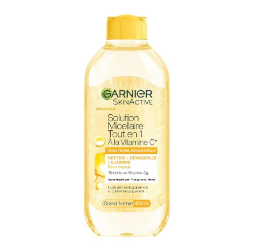 GARNIER Skin Active Solution micellaire tout en 1 à la Vitamine C 400ml