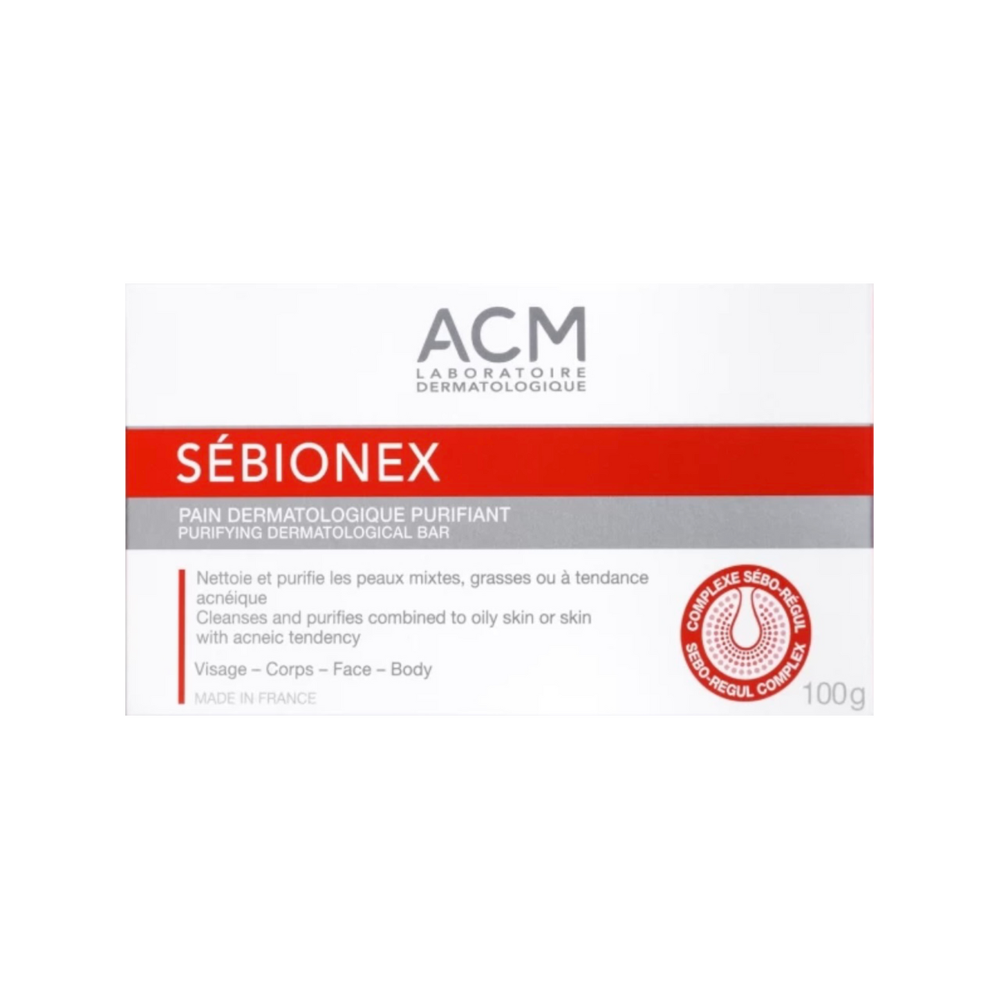 ACM SÉBIONEX Pain Dermatologique Purifiant 100g