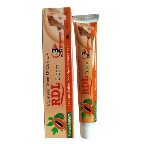 RDL PAPAYA Spot Remover 3 days Cream Removes Dark Spots, Brightens, Treats Eczema, Dermatitis, Psoriasis, Infallamation & Allergic Reactions 50g