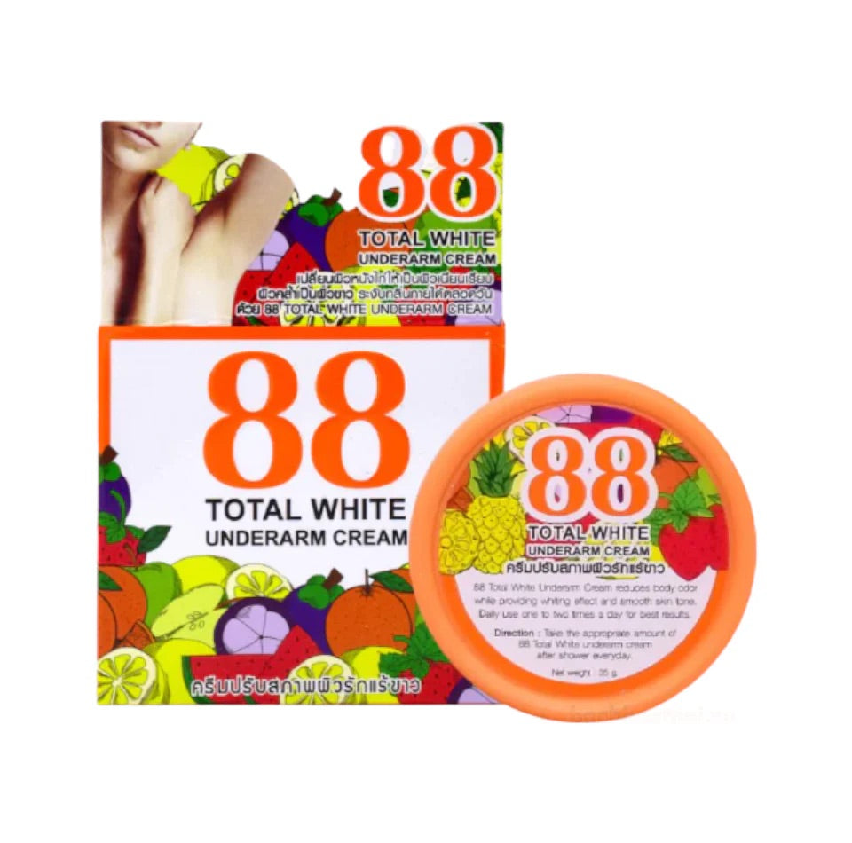 88 TOTAL WHITE Crème Éclaircissante Aisselles 35g