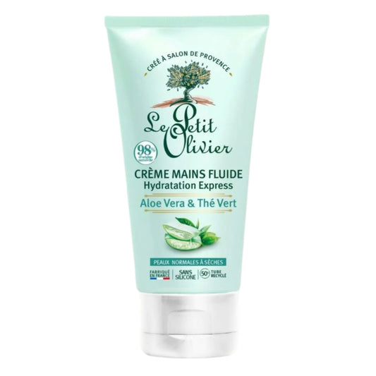 LE PETIT OLIVIER- Crème Mains Hydratation Express - Aloe Vera Thé Vert 75ml