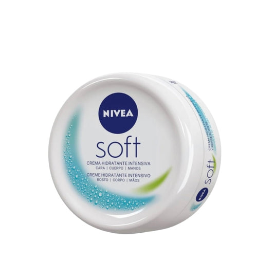 NIVEA Soft est une crème hydratante à utiliser tous les jours sur le corps, le visage et les mains 100ml