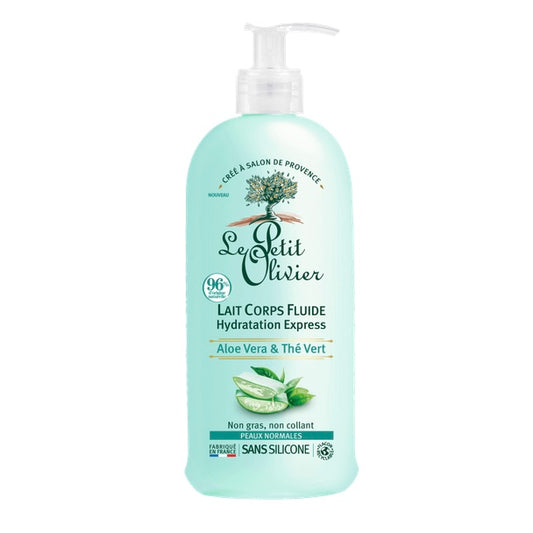 LE PETIT OLIVIER Lait corps Fluide - Hydratation express - Aloe Vera & Thé vert 250 ml