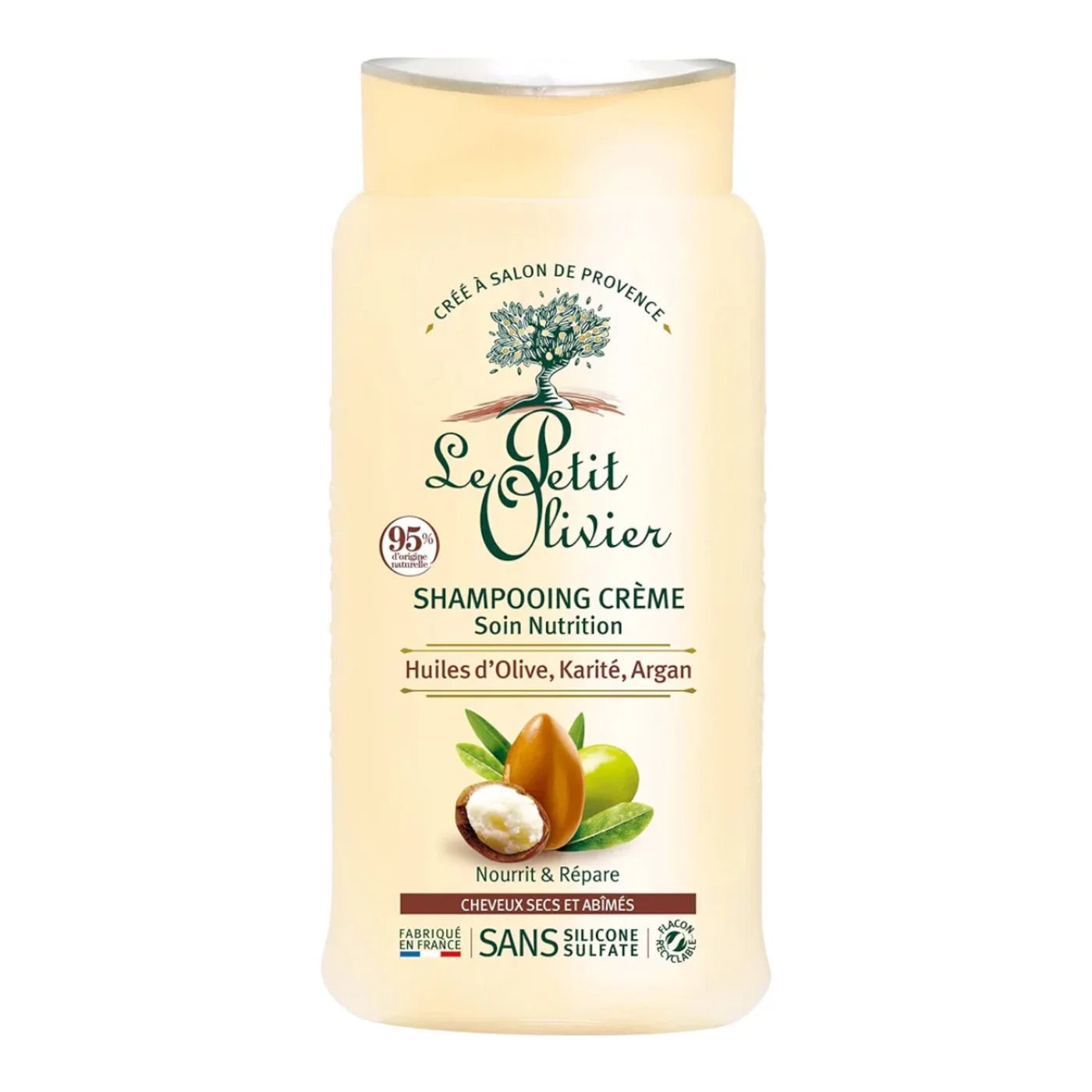 LE PETIT OLIVIER - Shampoing Crème Nutrition Huile d'Olive Karité et Argan - 250ml