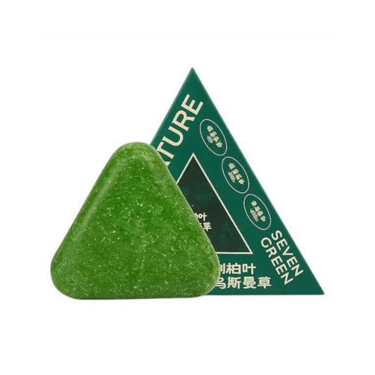 NATURE SEVEN Green Shampoo Bar – Plant-Based & Nourishing 120g
