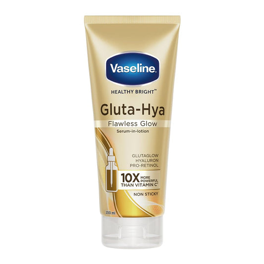 Vaseline Healthy Bright Gluta-
Hya Serum Burst UV Lotion
Flawless Glow 1200 ml