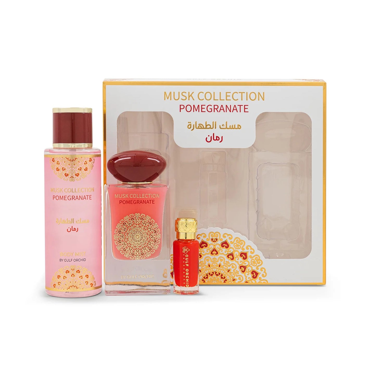 GULF ORCHID Musk Tahara Gift Set Pomegranate