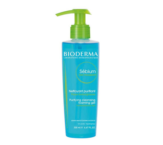 BIODERMA Sébium Gel Moussant Nettoyant Purifiant 200ml