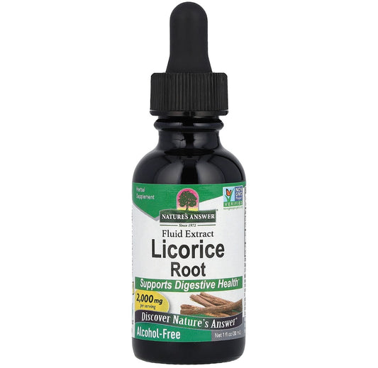 Licorice Root Racine de réglisse  2000 mg, 30 ml