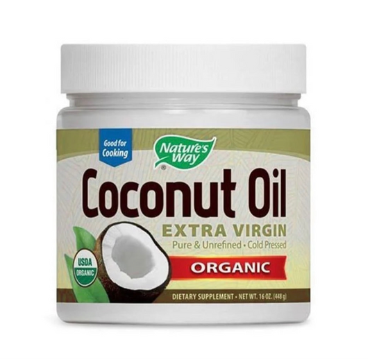 NATURE’S WAY Organic Coconut Oil Extra Virgin 16 oz (448 g)