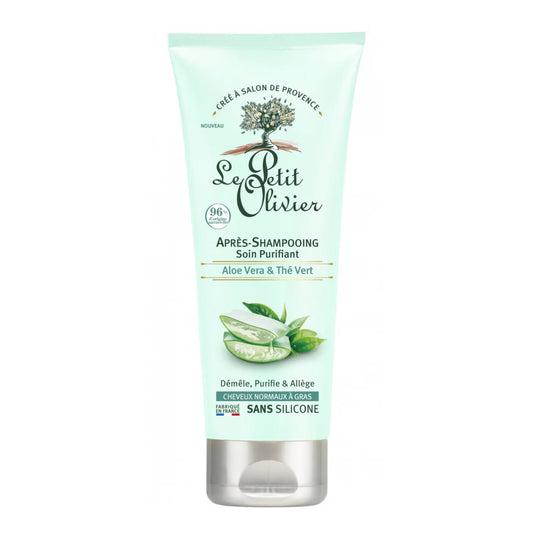 LE PETIT OLIVIER - Après-Shampooing Micellaire Purifiant Aloe Vera et Thé Vert - 200ml