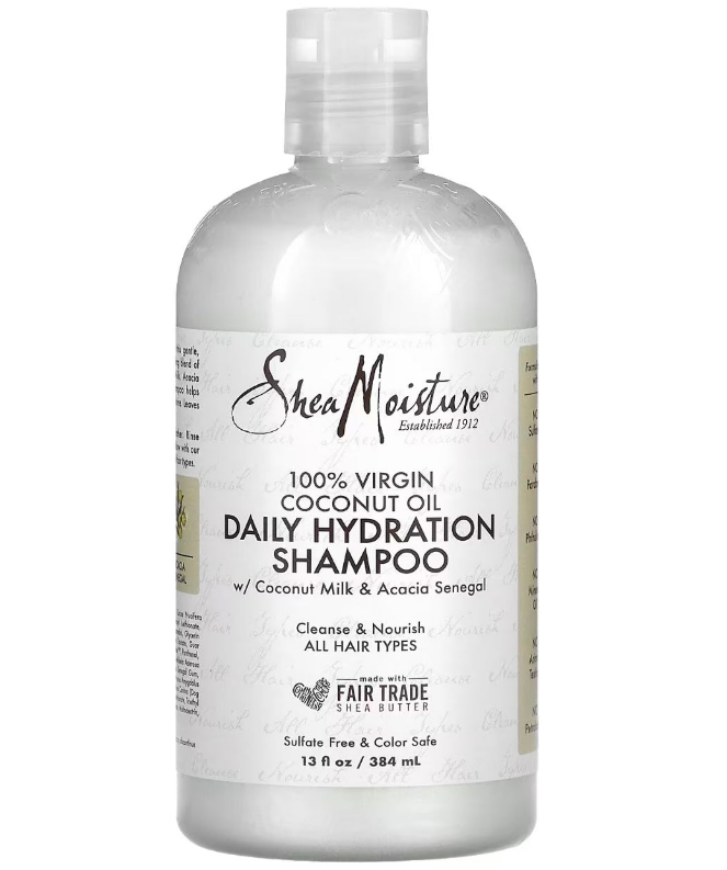 SHEA MOISTURE 100% Virgin coconut oil daily hydration shampoo 384ml