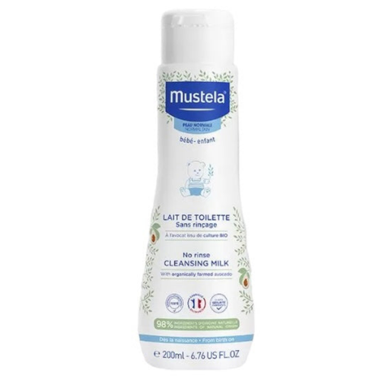 MUSTELA gel nettoyant 2 en 1 à l'avocat bio 200ml