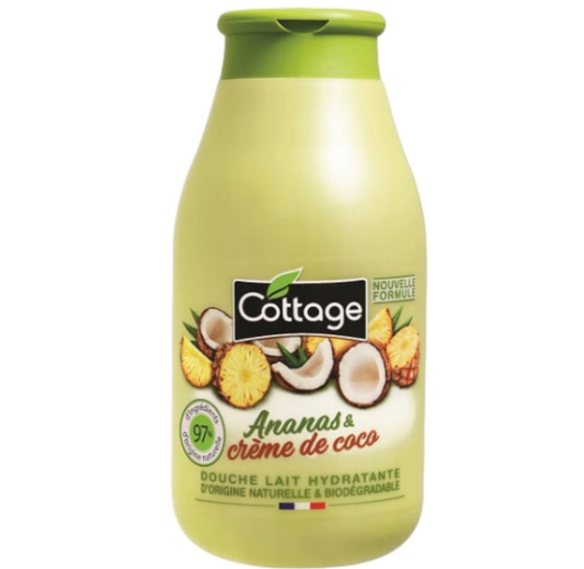 COTTAGE Douche Lait Hydratante Ananas & Crème de Coco 250ml