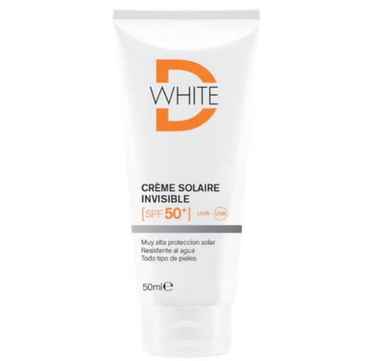 D-WHITE Ecran Solaire Crème Invisible SPF50+ 50ml