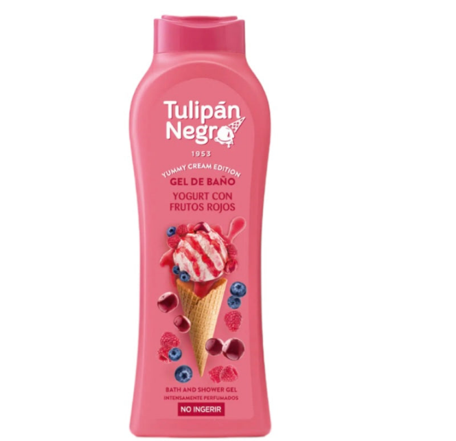 TULIPAN NEGRO yogurt con frutos rojos gel douche 650ml