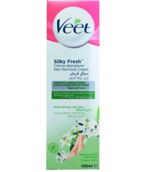 VEET SILKY fresh creme Depilatoire peaux sèches 100ml