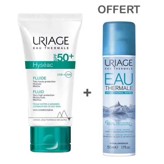 URIAGE  Hyseac SPF50+ 50ml + Eau thermale pack 50 ml