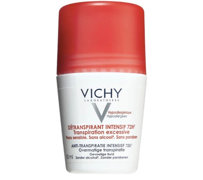 VICHY Déodorant Détranspirant Intensif 72h Roll-On Bille – 50ml