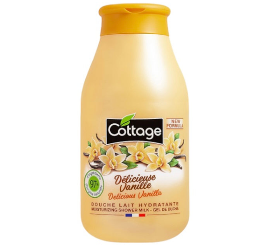 COTTAGE Douche Lait Hydratante Délicieuse Vanille 250ml