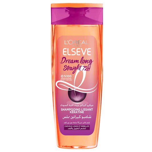 ELSEVE Dream Long Straight Shampooing Pour Cheveux Longs Anti-Frisottis 200ml